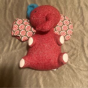 The Land of Nod Red Plush Elephant